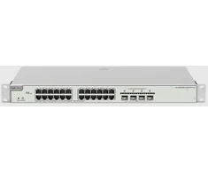 Šakotuvas RUIJIE Ruijie Networks RG-NBS3200-24GT4XS-P-V2 tinklo komutatorius. Valdomas L2+ gigabito Ethernet (10/100/1000), palaikantis PoE. Pilka.