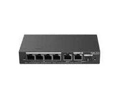 Šakotuvas „Ruijie Networks RG-ES206GS-P“ tinklo jungtys, valdomas L2 gigabito eternetas (10/100/1000), „PoE“ palaikymas, juodas