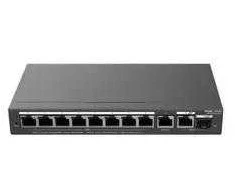 Šakotuvas „Ruijie Networks RG-ES210GS-P“ tinklo jungtys, valdomas L2 gigabito eternetas (10/100/1000), „PoE“ palaikymas, juodas