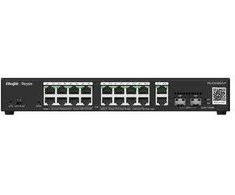 Šakotuvas „Ruijie Networks RG-ES220GS-P“ tinklo jungtys, valdomas L2 gigabito eternetas (10/100/1000), „PoE“ palaikymas, juodas