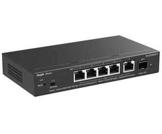 Šakotuvas Ruijie Networks RG-ES206MG-P tinklo komutatorius Valdomas L2 2.5G Ethernet (100/1000/2500) Maitinimas per Eternetą (PoE) Stalinis / tvirtinamas prie sienos Juoda