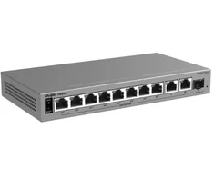 Šakotuvas Ruijie SWITCH POE RG-ES211GS-LP 8-PORTOWY + 2X UPLINK + 1X SFP REYEE