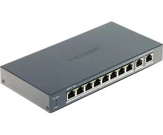 Šakotuvas POE SWITCH DS-3E1510P-EI 8 PORT Hikvision