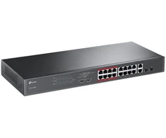 Šakotuvas TL-SL1218MP jungiklis PoE TP-Link 16xFE (16xPoE) 2xGE 2xSFP (Combo)