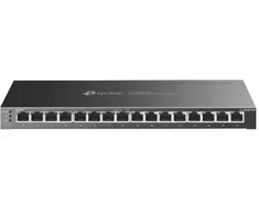 Šakotuvas TP-Link JetStream TL-SG2016P tinklo komutatorius L2/L3/L4 Gigabit Ethernet (10/100/1000) PoE palaikymas Juodas