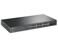 Šakotuvas Carruzzo TP-Link JetStream TL-SG2428P tinklo komutatorius Valdomas L2/L2+ Gigabit Ethernet (10/100/1000) Maitinimas per Eternetą (PoE) 1U Juoda