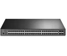 Šakotuvas TP-Link JetStream TL-SG3452P przełącznik sieciowy Zarządzany L2/L3 Gigabit Ethernet (10/100/1000) Obsługa PoE 1U Juodas