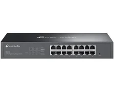 Šakotuvas TP-Link Omada ES216G łącza jungiama į tinklą Zarządzany L2 Gigabit Ethernet (10/100/1000) Juodas