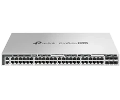 Šakotuvas TP-LINK Omada Pro 48 portų Gigabit sudedamasis L3 valdomas PoE+ komutatorius su 6 10G lizdais