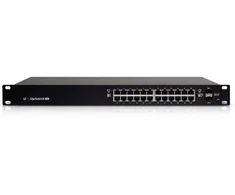 Šakotuvas Ubiquiti ES-24-250W tinklo komutatorius Valdomas L2/L3 Gigabit Ethernet (10/100/1000) PoE palaikymas 1U Juodas