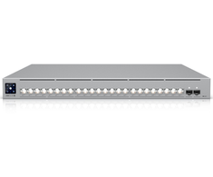 Šakotuvas Ubiquiti USW-Pro-XG-24-PoE | Komutatorius | Etherlighting, 16x RJ45 10GbE, 8x RJ45 2.5GbE, 2x SFP28, 720W, 3 sluoksnis