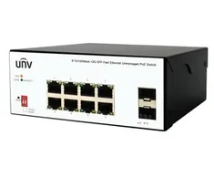 Šakotuvas Uniview Switch Qoltec 8x PoE 2x SFP pramoninis nevaldomas (ISW2000-8T2GP-POE-IN)