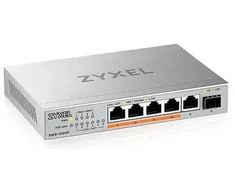 Šakotuvas ZYXEL XMG-105 5 prievadų 2,5G + 1 SFP+ 4 prievadai 70 W bendras PoE++ stalinis „MultiGig“ nevaldomas komutatorius