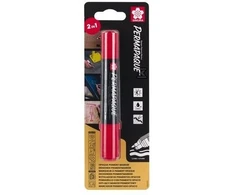 Sakura MARKER PERMAPAQUE DUAL POINT Raudonas