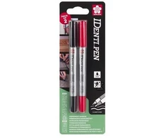 Sakura MARKERY IDENTI-PEN JUODA + Raudonas