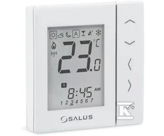 Salus bezvadu termostats VS10WRF 230V, programmējams, iebūvējams, balts