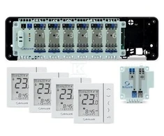 SALUS StartPack Standard – laidinis grindinio šildymo valdymo rinkinys be interneto valdymo: KL06-M, PL07, 4 x VS30W