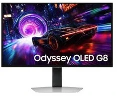 Samsung G81SF monitorius komputerowy 68,6 cm (27") 3840 x 2160 px 4K Ultra HD OLED Sidabrinė