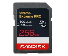 Atminties kortelė SANDISK Extreme PRO UHS-II Cards UHS-II 256GB SD 300MB/s Read / 250MB/s Write