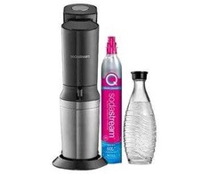 Saturator SodaStream Crystal 3 0 Promopack QC Juodas su 3 stikliniais buteliukais