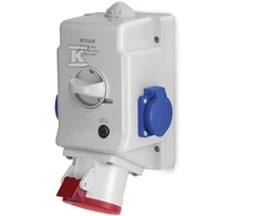 SCAME IŠVADAS SU IŠJUNGTA 0-1 16A/5P/230V IP44 OPTIMA-C.