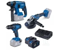 Rinkinys įrankių Scheppach Rinkinys 3w1 20V wiertarko-wkrętarka szlifierka młotowiertarka BPS100 Scheppach 5909105400