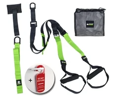 Funkcinių diržų treniruoklis Schildkrot Sling Trainer, juodas-žalias, 960026