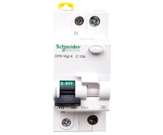 Schneider Liekamosios srovės pertraukiklis DPN VIGI K 2P 10A C 0.03A tipas A - A9D21610