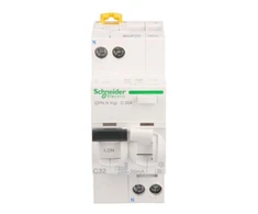 Schneider Diferencijuotas srovės perjungiklis su perjungikliu 32A 30mA A tipo 1-field + N - A9D32632