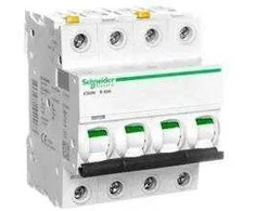 Schneider Electric Schneider A9F03463 Grandinės pertraukiklis 4P B 63A 6kA AC iC60N-B63-4 A9F03463