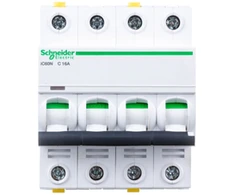 Schneider Electric IC60N perjungimo jungiklis 4P 16A C (A9F04416) charakteristikos
