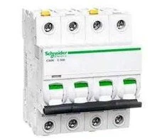 Schneider A9F04450 Grandinės pertraukiklis 4P C 50A 6kA AC iC60N-C50-4 A9F04450