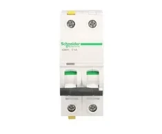 Schneider A9F07201 Automatinis jungiklis 2P C 1A 10kA AC iC60H-C1-2 A9F07201