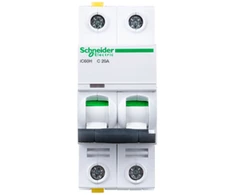 Schneider Electric IC60H- C20-2 C 20A 2- polių jungiklis (A9F07220)