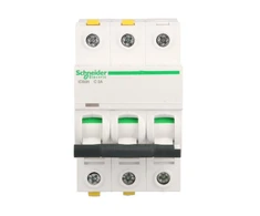 Schneider A9F07302 grandinės pertraukiklis 3P C 2A 10kA AC iC60H-C2-3 A9F07302