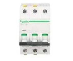 Schneider A9F07306 Grandinės pertraukiklis 3P C 6A 10kA AC iC60H-C6-3 A9F07306