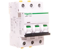 Schneider Electric Automatinis jungiklis 3P C 10A 10kA AC iC60H-C10-3 (A9F07310)