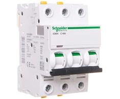 Schneider A9F07340 Wyłącznik nadprądowy 3P C 40A 10kA AC iC60H-C40-3 A9F07340