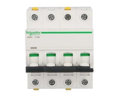 Schneider Electric Grandinės pertraukiklis 4P C 16A 10kA AC iC60H-C16-4 (A9F07416)