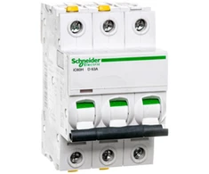 Schneider A9F08363 Wyłącznik nadprądowy 3P D 63A 10kA AC iC60H-D63-3 A9F08363