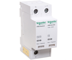 Schneider A9L40500 Viršįtampių ribotuvas C, 2 tipas 1P+N 40kA iPRD-40-40kA-350V-1PN A9L40500