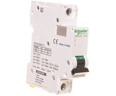 „Schneider Electric“ nuolatinės srovės komutatorius C60H-DC 1P 6A C 250 V DC (A9N61506)