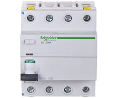 Schneider A9Z11491 Liekamosios srovės grandinės pertraukiklis 4P 100A 0,03A tipas AC iID A9Z11491