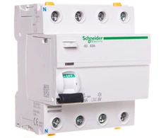 Schneider Electric „Schneider iID 4P 63A 30mA“ diferencialinis automatinis jungiklis, SI tipas (A9Z31463)