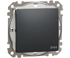 Schneider Electric Jungiklis SCHNEIDER Sedna Desing, 1klavišo, IP44, antracitas; SDD214101