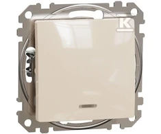 Schneider Electric JUNGTIS 1 POLIŠŲ FONINIO ŠVIETIMO BEIGE SEDNA DIZAINAS