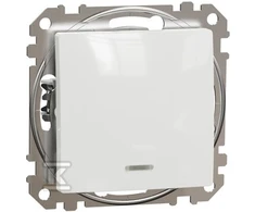 Schneider Electric SCHNEIDERE Schneider Sedna Design SDD111107L kryžminė jungtis su foniniu apšvietimu baltu dizainu ir elementais