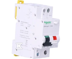 Srovės nuotėkio rėlė Schneider A9D20616, 2P, 16A, 240V,30mA