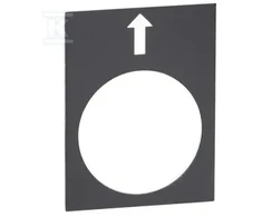 Schneider Electric Juoda stačiakampė aprašo lentelė 30x40 mm (ZB2BY2910)