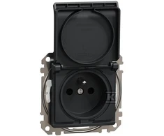 Schneider Electric GN.1-KR.Z/U IP44 Juodas ANTRA.SEDNA DESIGN